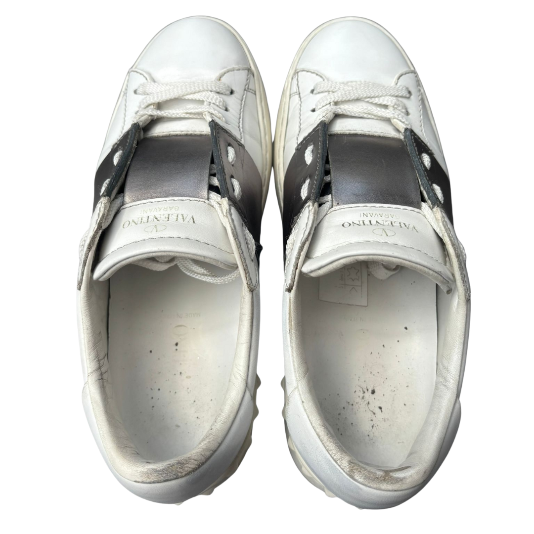 Valentino Garavani Open Sneakers (White Bronze) (Women's)