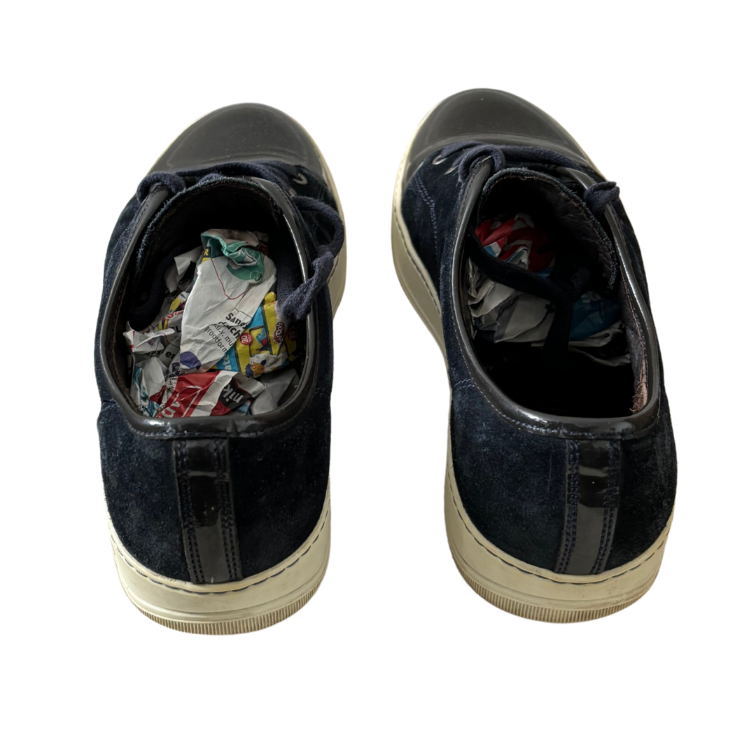 Lanvin Cap Toe Sneakers (Navy)