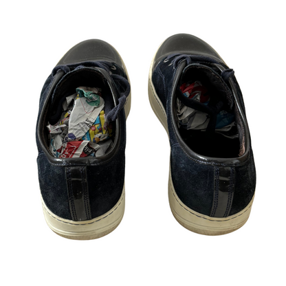 Lanvin Cap Toe Sneakers (Navy)
