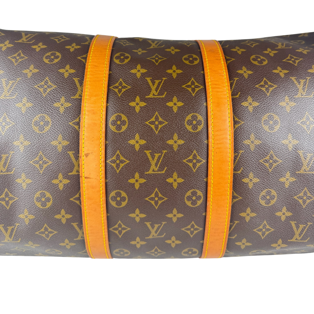 Louis Vuitton Keepall 55 Bag (Brown) (Vintage)
