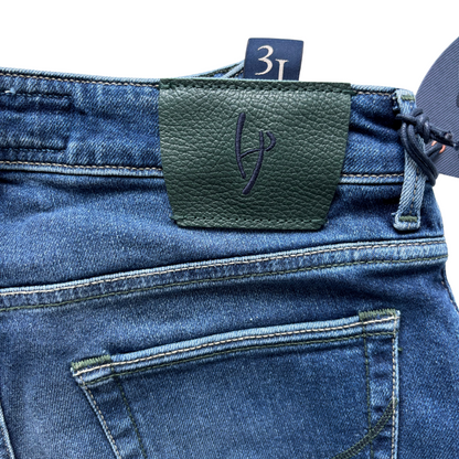 Handpicked Orvieto Slim Fit Jeans (Navy Blue) (New)