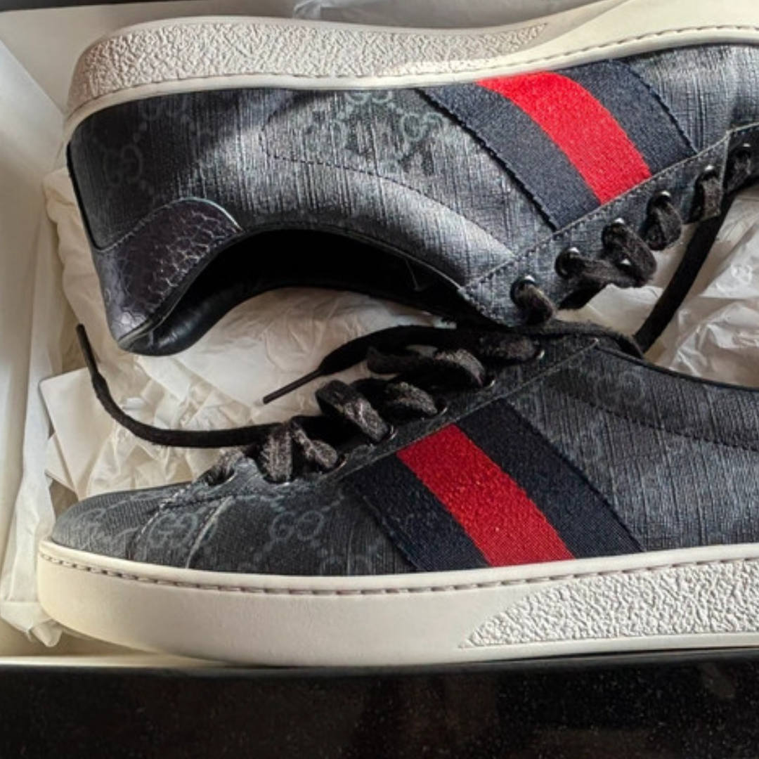 Gucci Ace Sneakers (Black)