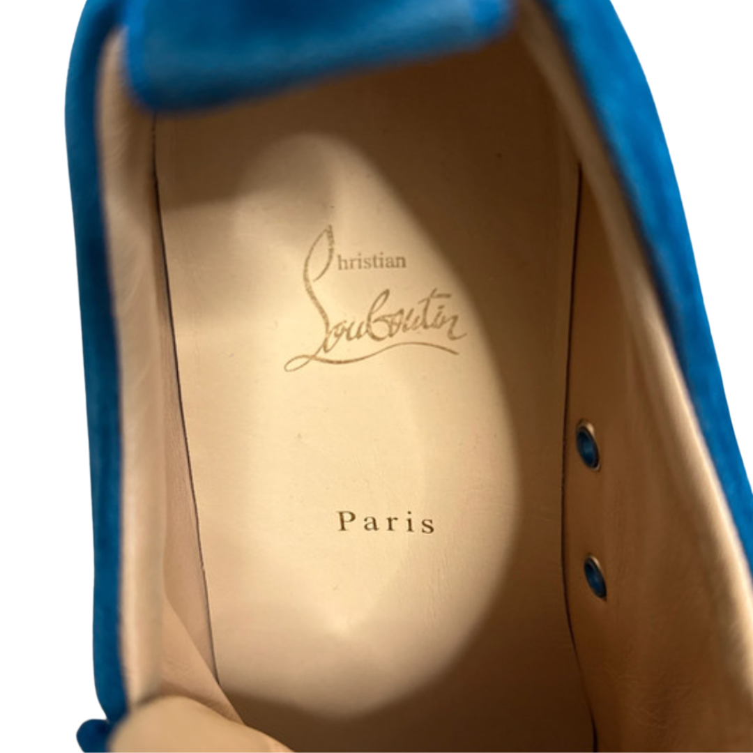 Christian Louboutin Louis Junior Sneakers (Velvet Blue)