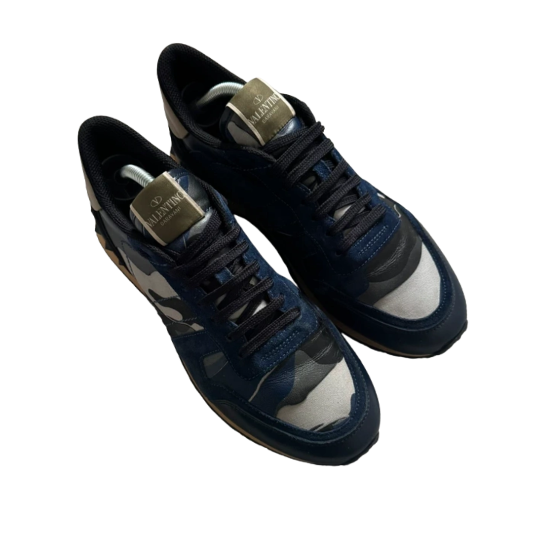 Valentino Garavani Rockrunner Sneakers (Navy)