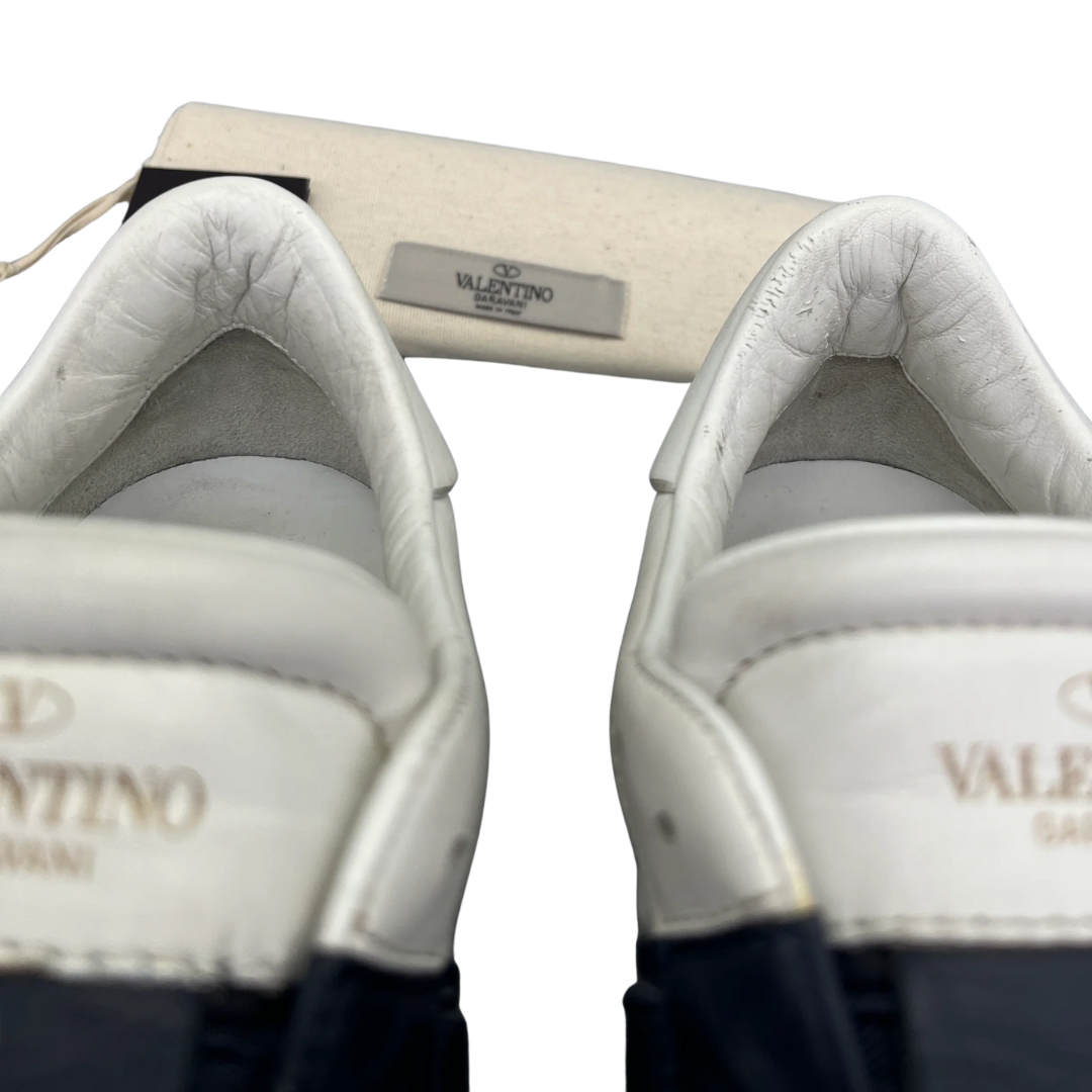 Valentino Garavani Open Sneakers (White Navy)