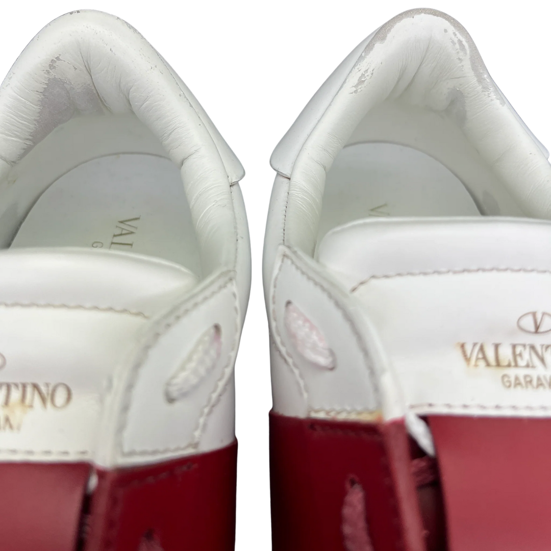 Valentino Garavani Open Sneakers (White Red)