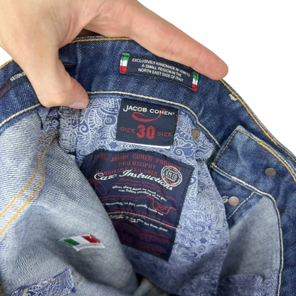 Jacob Cohën DIstressed Slim Fit Jeans (Navy)