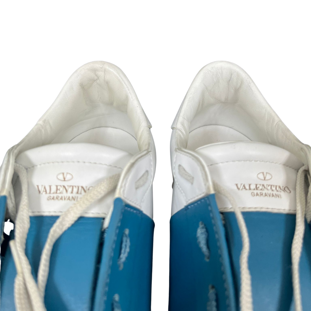 Valentino Garavani Open Sneakers (White Teal)