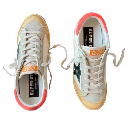 Golden Goose Superstar Sneakers (White pink) (Womens)