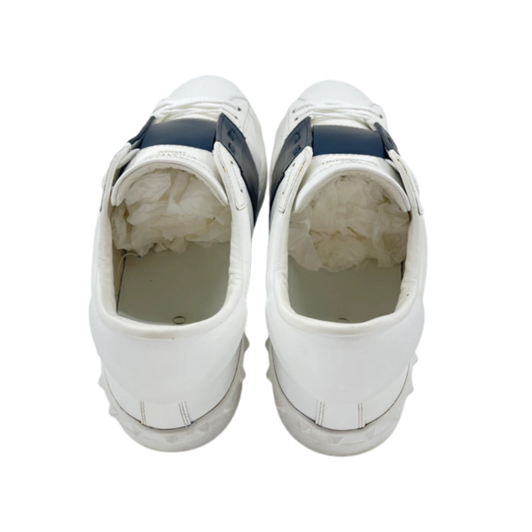Valentino Garavani Open Sneakers (White Navy)