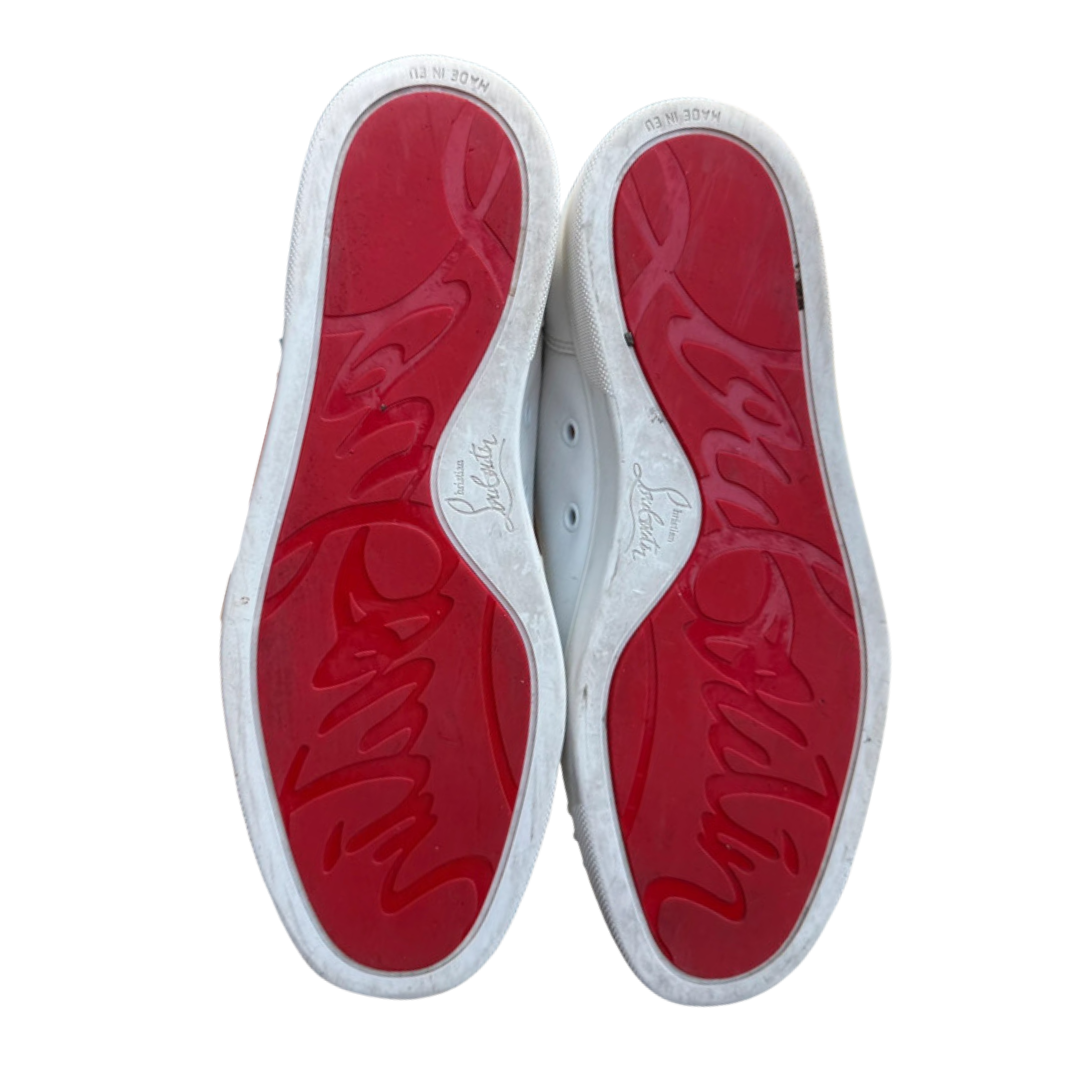 Christian Louboutin Louis Junior Spike Sneakers (White)