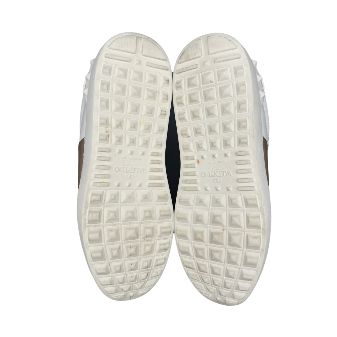 Valentino Garavani Flycrew Sneakers (White Gold) (Womens)
