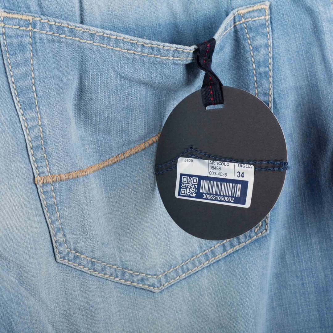 Jacob Cohën 620 Straight Fit Jeans (Blue) (New)