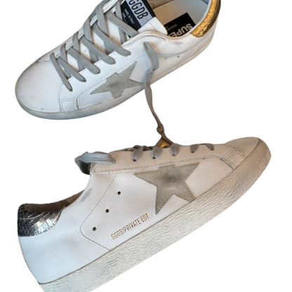 Golden Goose Special Edition Superstar Sneakers (Gold Heel) (Womens) (New)