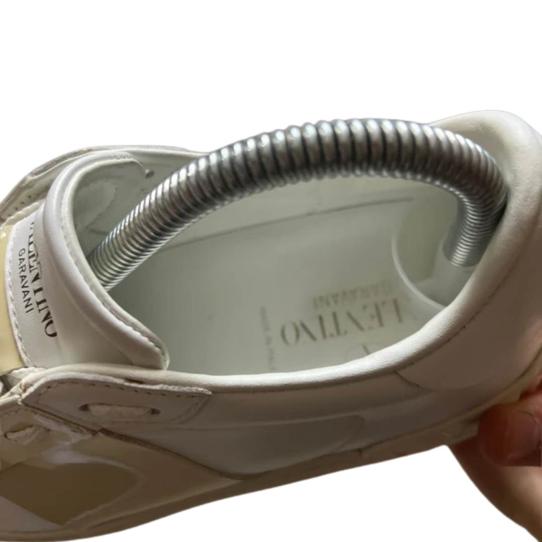 Valentino Garavani Open Sneakers (White Gold) (Women's)