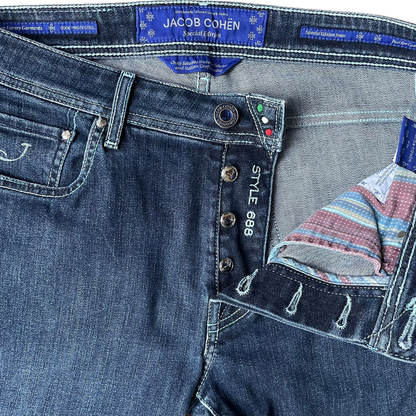 Jacob Cohën Limited Edition 688 Slim Fit Jeans (Navy)