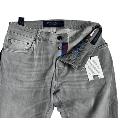 Handpicked Orvieto Slim Fit Jeans (Grey) (New)