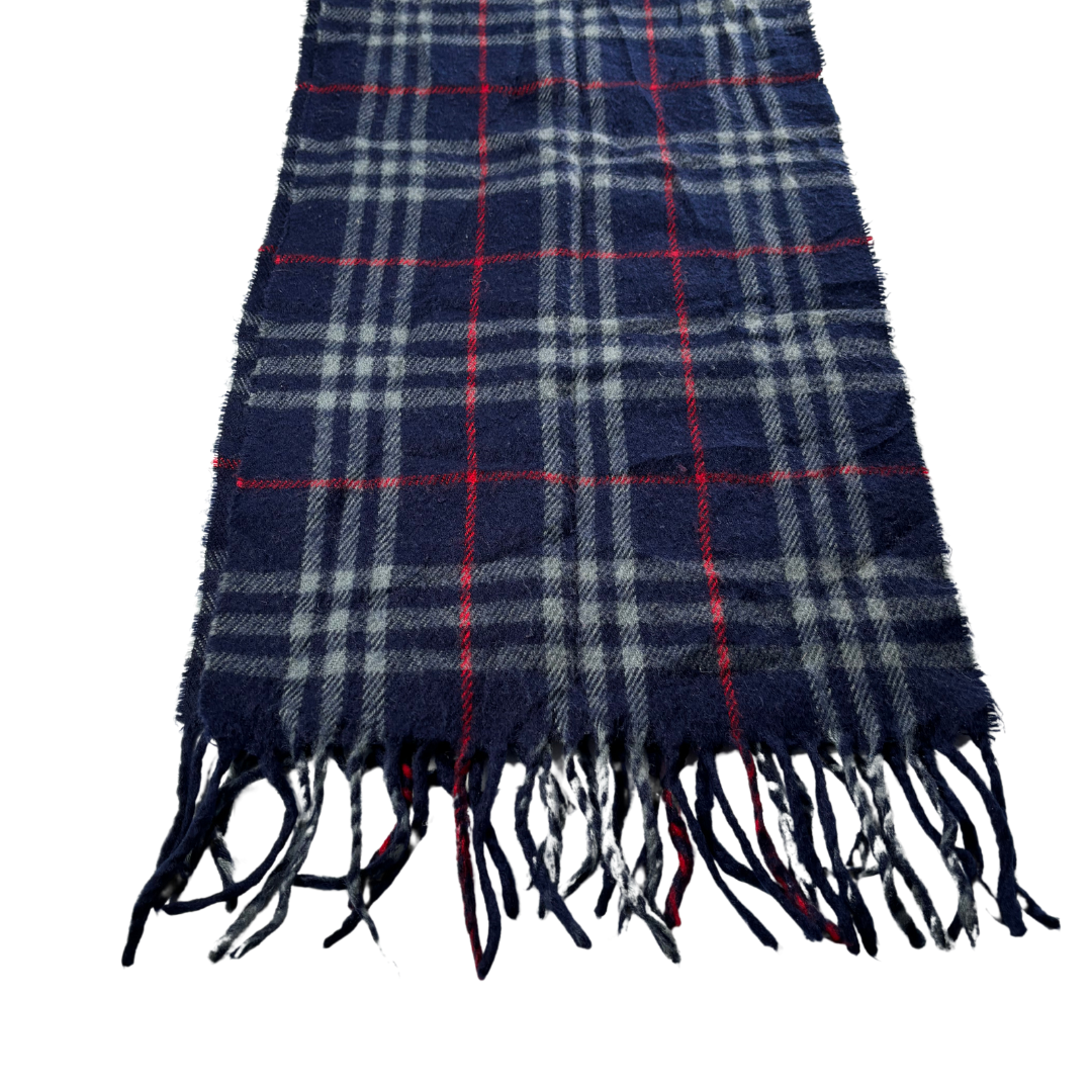 Burberry Scarf (Navy) (Vintage)