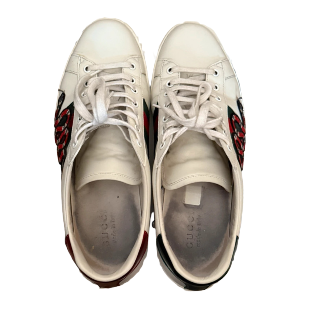 Gucci Ace Sneakers (White)