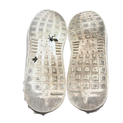 Valentino Garavani Open Sneakers (White Silver) (Womens)