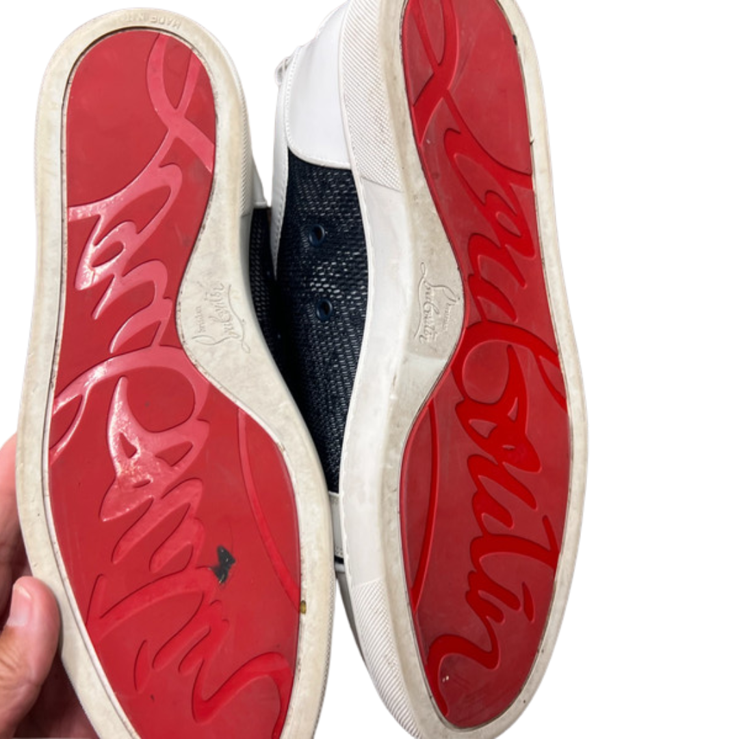 Christian Louboutin Louis Junior Sneakers (White Black)