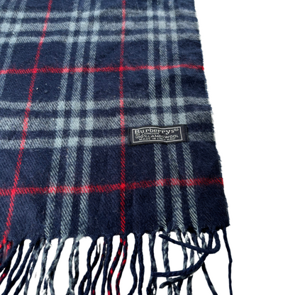 Burberry Scarf (Navy) (Vintage)