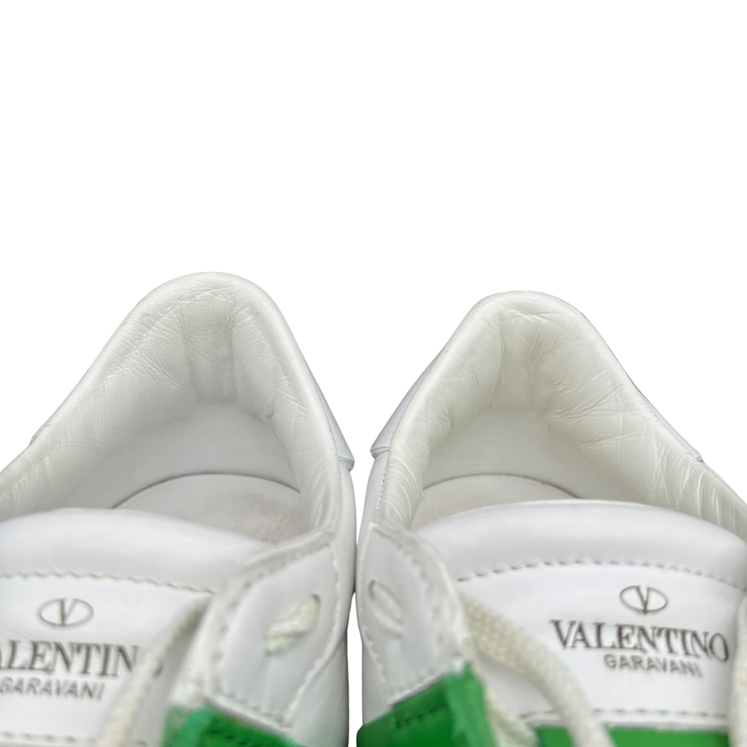 Valentino Garavani Open Sneakers (White Green)