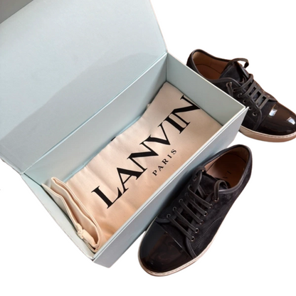 Lanvin Cap Toe Sneakers (Dark Grey)