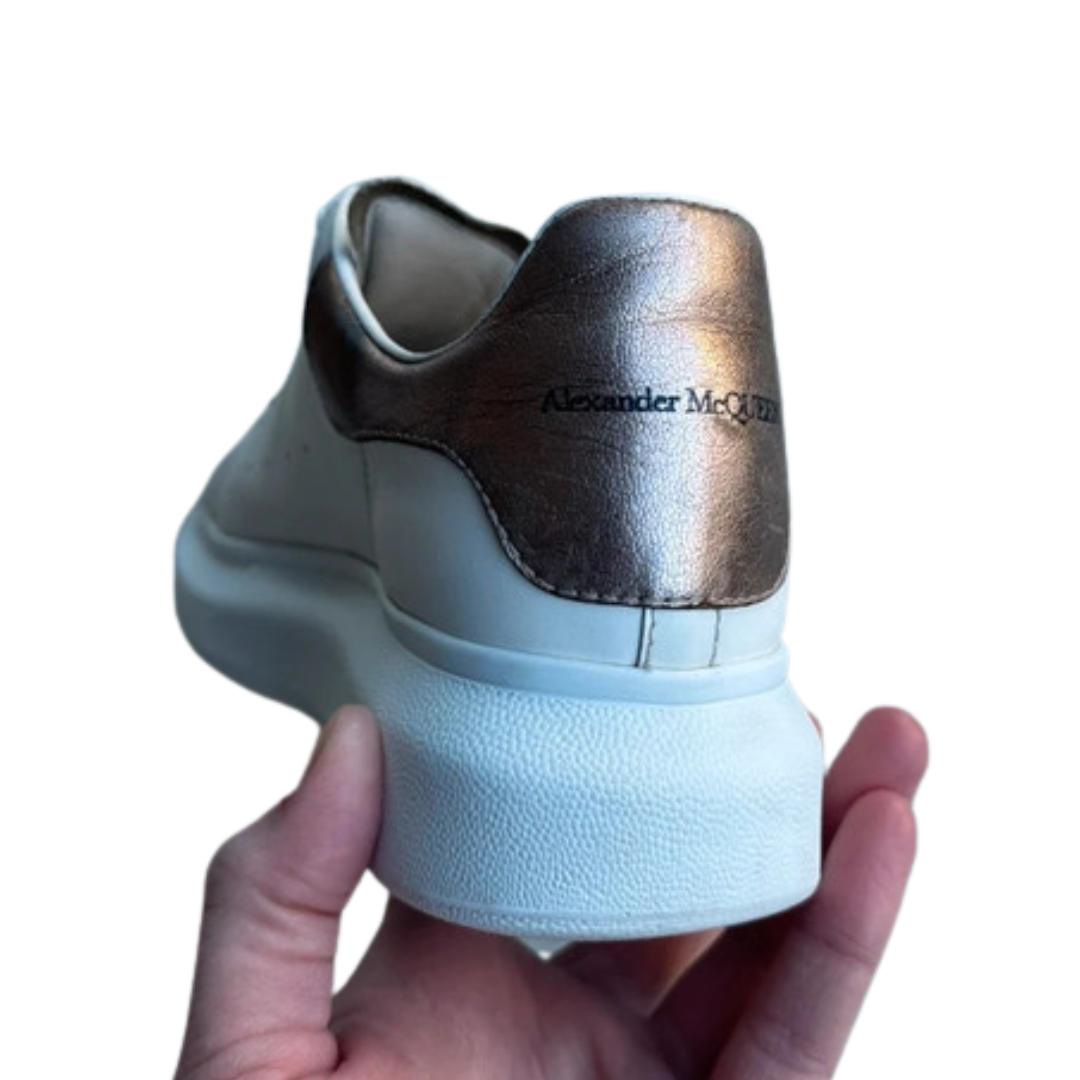 Alexander Mcqueen Sneakers (White Bronze) (Womens)