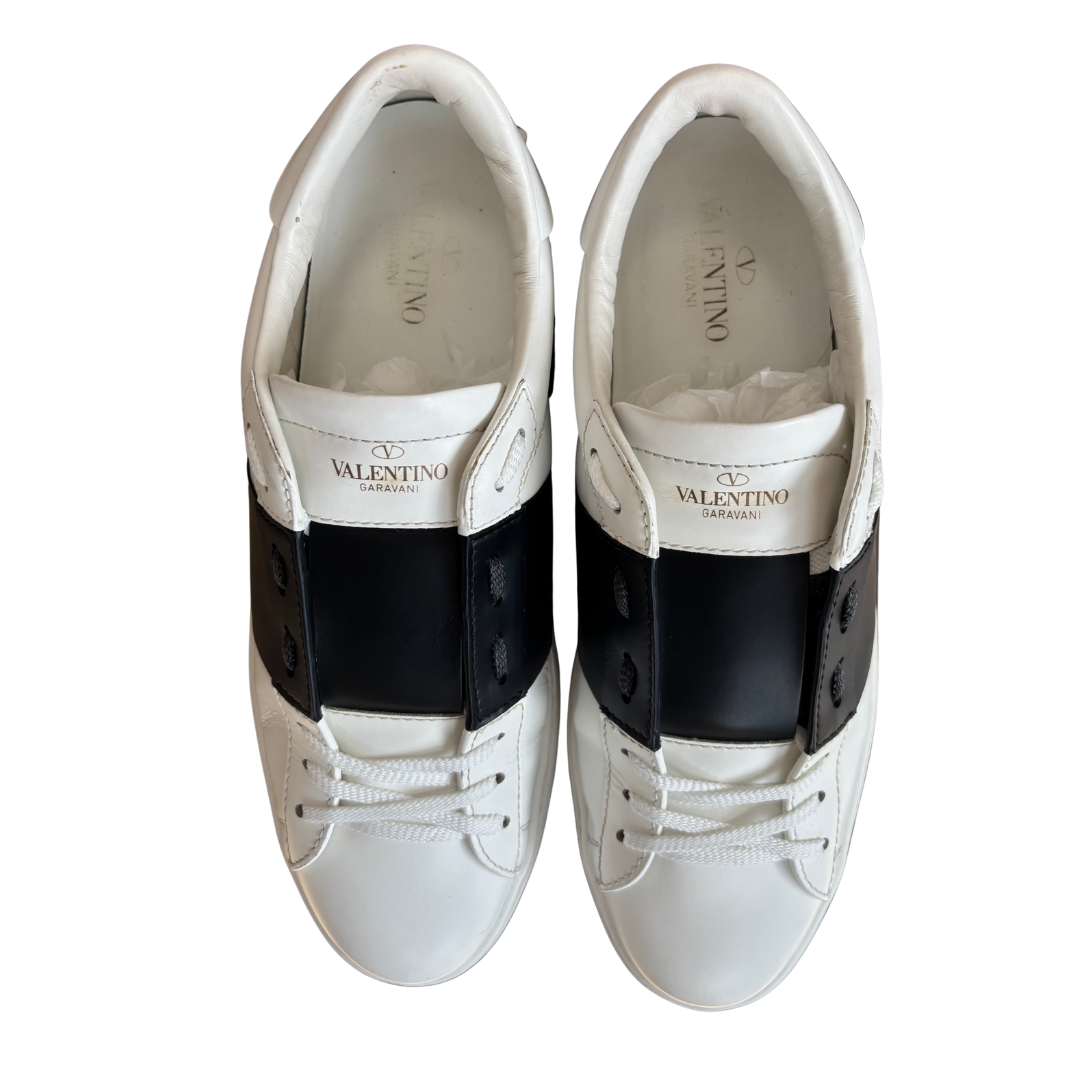 Valentino Garavani Open Sneakers (White Black)