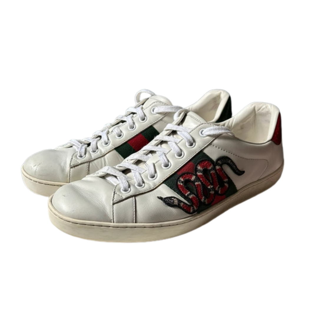 Gucci Ace Sneakers (White)