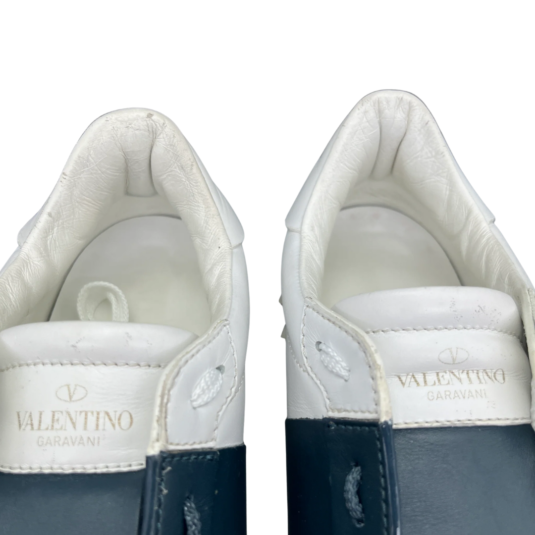 Valentino Garavani Open Sneakers (White Navy)