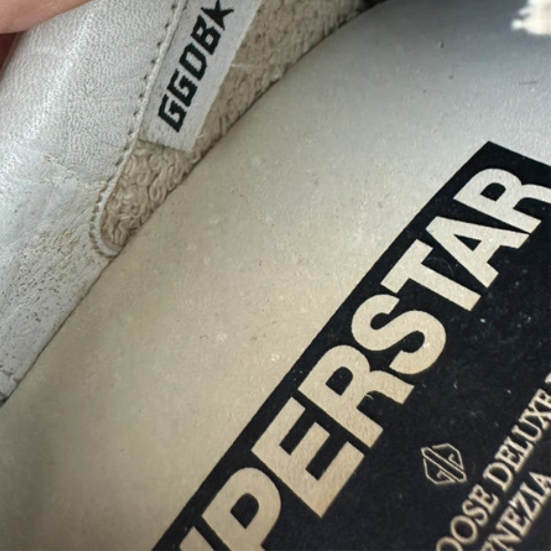 Golden Goose Superstar Sneakers (White Beige) (Women's)