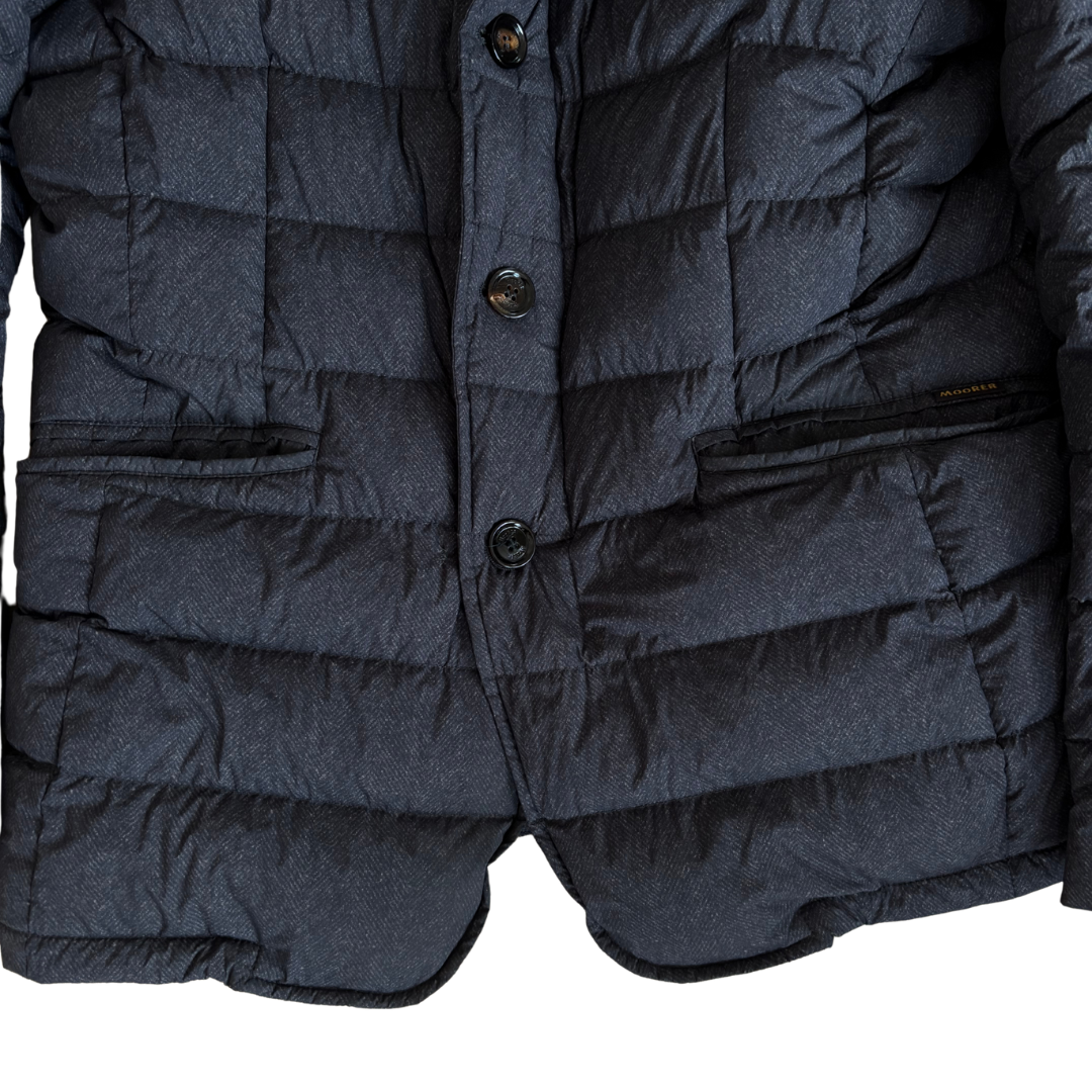Moorer Quilted Down Jacket (Dark Grey)