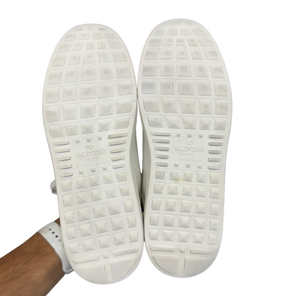 Valentino Garavani Open VLTN Sneakers (White Black) (Womens)
