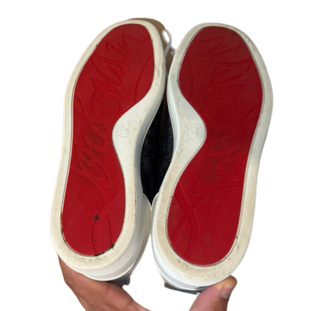 Christian Louboutin Louis Junior Sneakers (White Navy)
