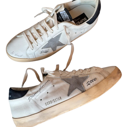 Golden Goose Superstar Limited Edition Sneakers (White Black)