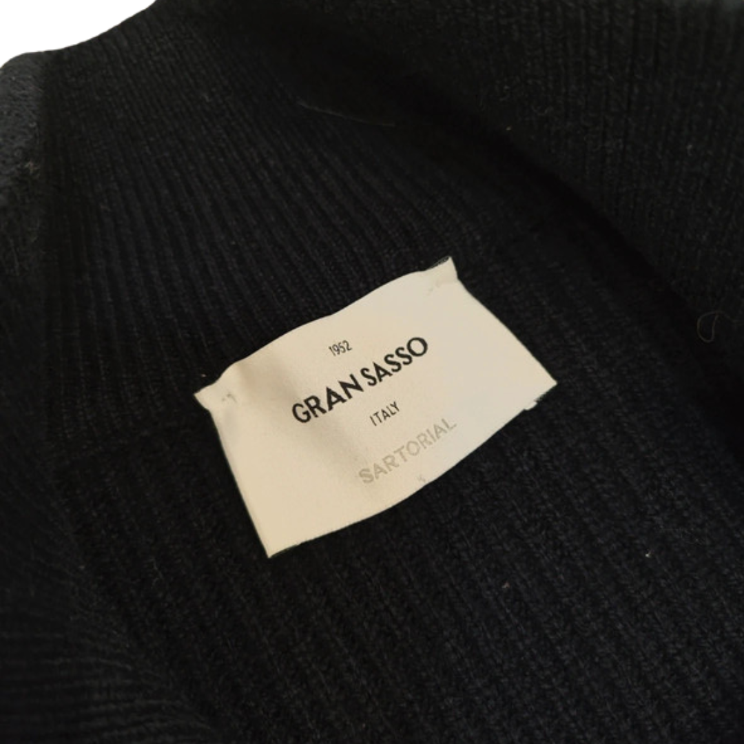 Gran Sasso Down Cardigan Jacket (Navy)