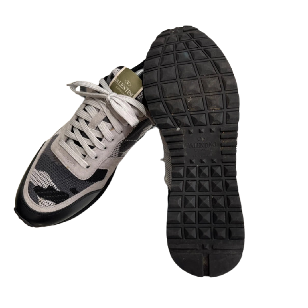 Valentino Garavani Rockrunner Sneakers (Dark Grey)