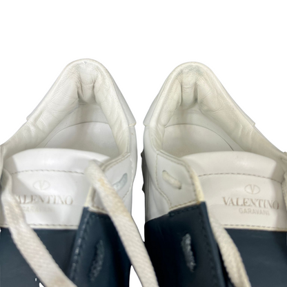 Valentino Garavani Open Sneakers (White Navy)