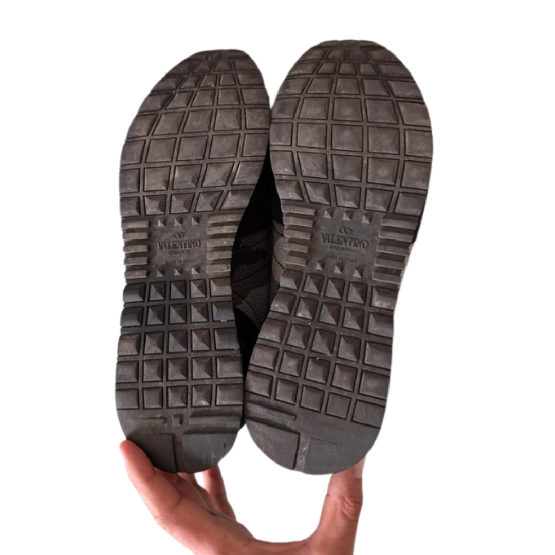 Valentino Garavani Rockrunner Sneakers (Black)