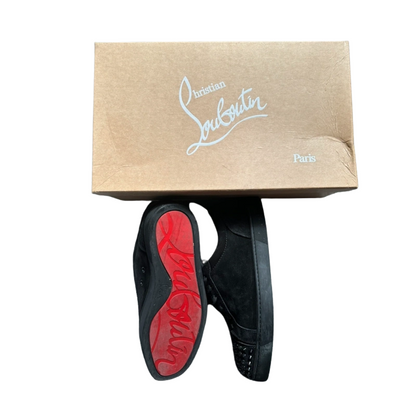 Christian Louboutin Louis Junior Spike Sneakers (Black)