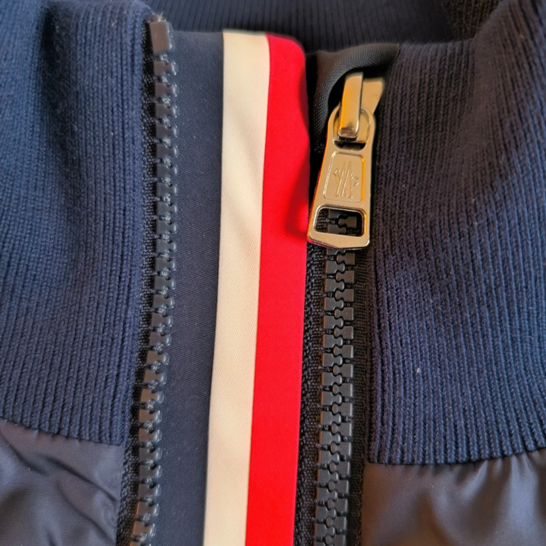 Moncler Maglia Tricot Cardigan Jacket (Navy)
