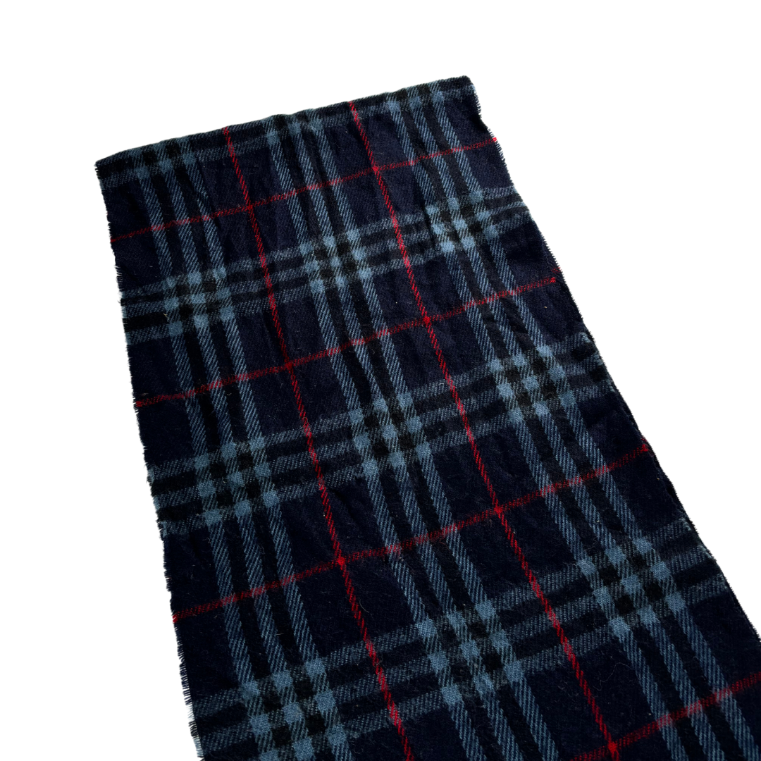 Burberry Scarf (Navy) (Vintage)