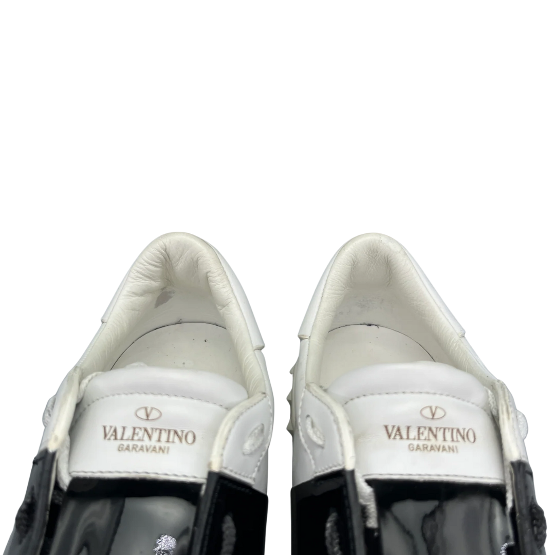 Valentino Garavani Open Sneakers (Patent Black)
