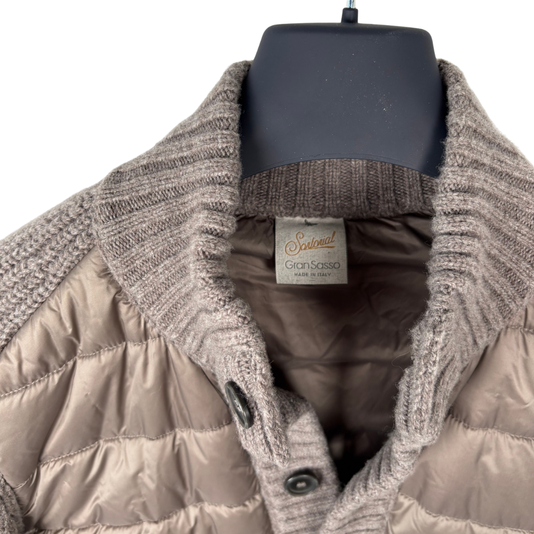 Gran Sasso Down Cardigan Jacket (Grey)
