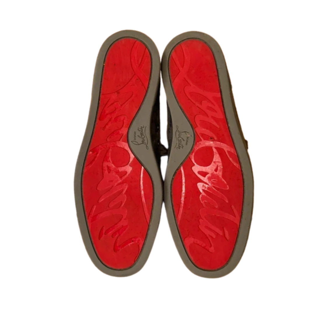 Christian Louboutin Louis Junior Spike Sneakers (Grey)