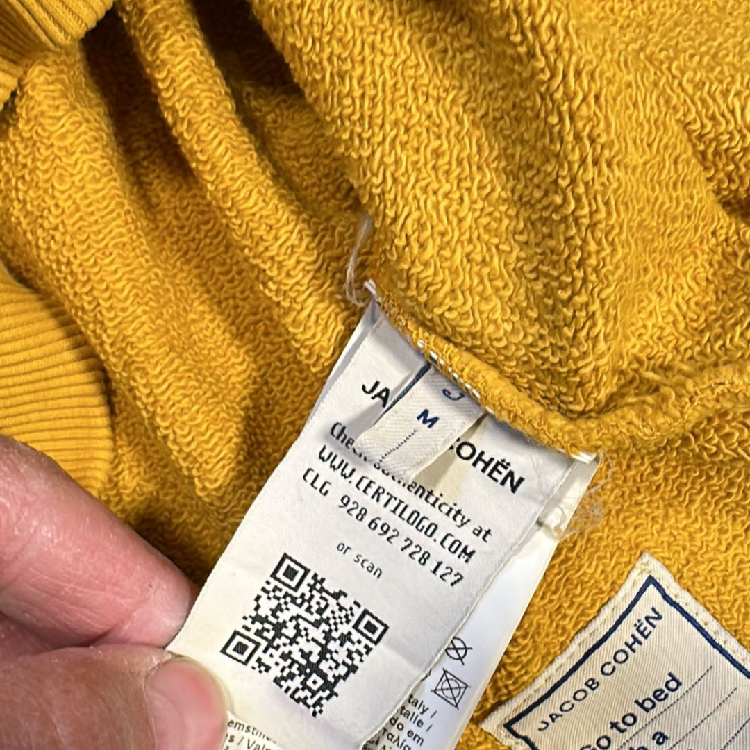 Jacob Cohën Hoodie Sweatshirt (Yellow) (New)
