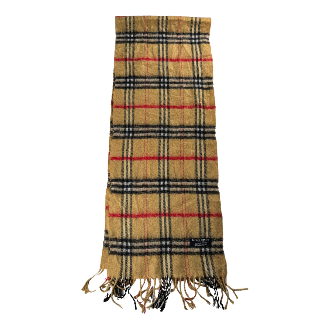 Burberry Scarf (Light Beige) (Vintage)