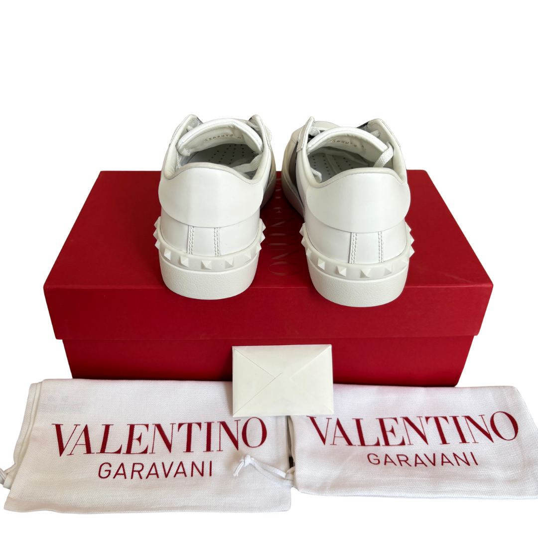 Valentino Garavani Open Sneakers (White Black) (New)